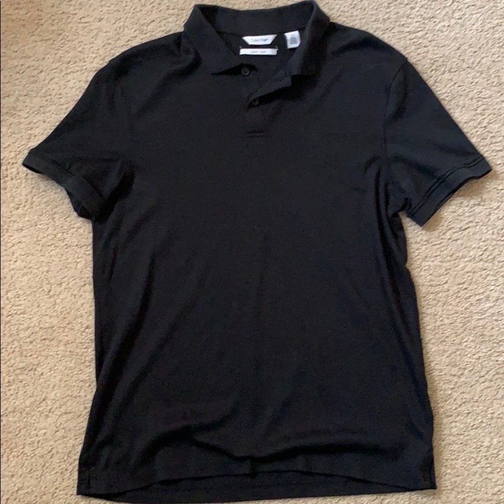 Calvin Klein Men’s Black Polo Small